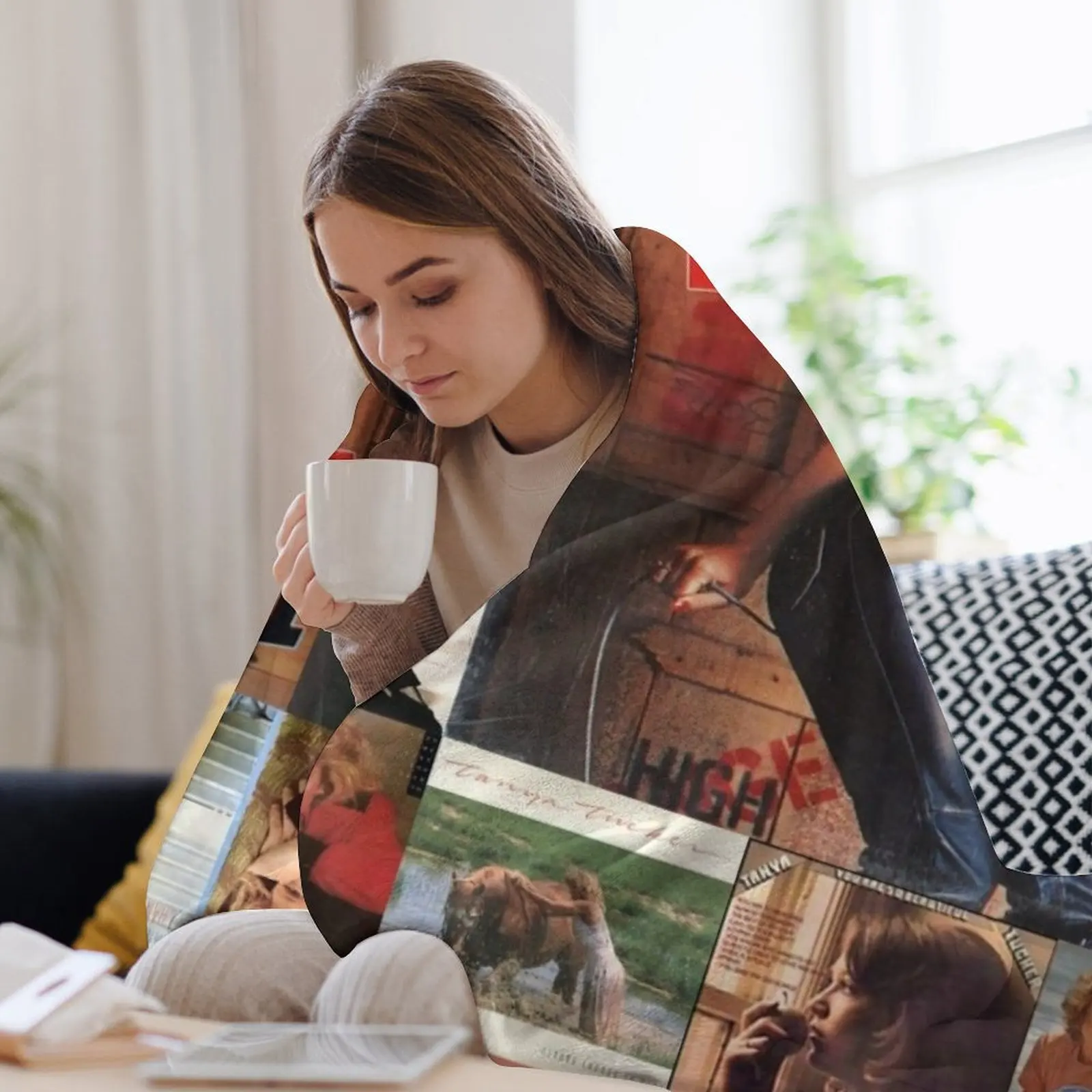 تانيا تاكر للمعجبين Ver 17 رمي بطانية ثقيلة متعددة الأغراض