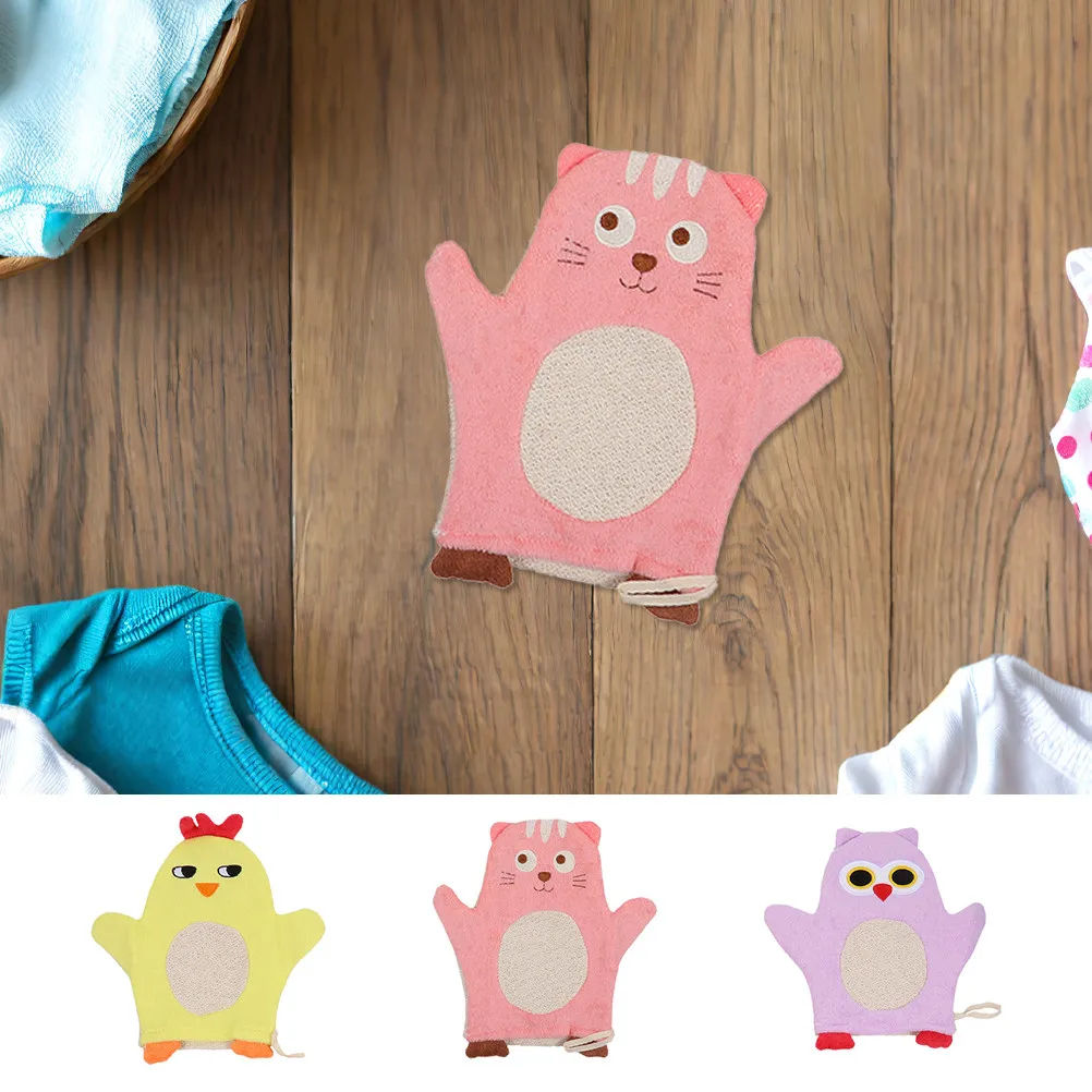 

Набор из 6 детских мочалок-рукавиц для душа, нежные гипоаллергенные хлопковые салфетки для купания, портативные перчатки для мытья для детей