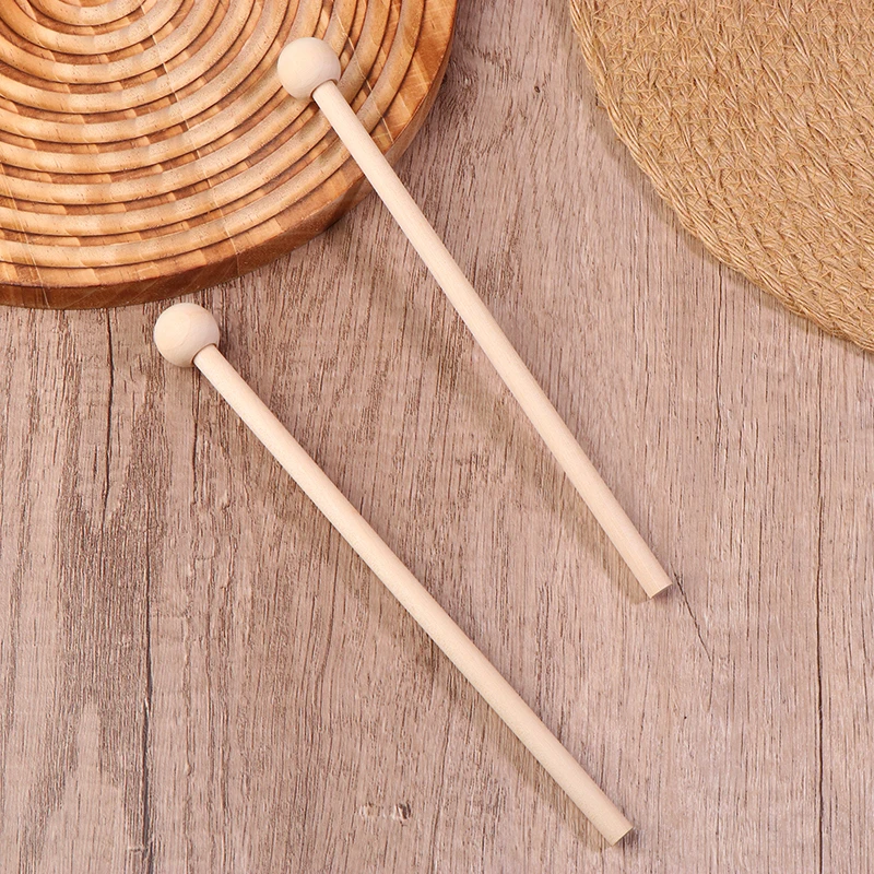 1Pair Martello a percussione in legno Bacchetta per batteria Xilofono professionale Marimba Mallet Bacchette Parti per percussioni Lunghezza 205MM