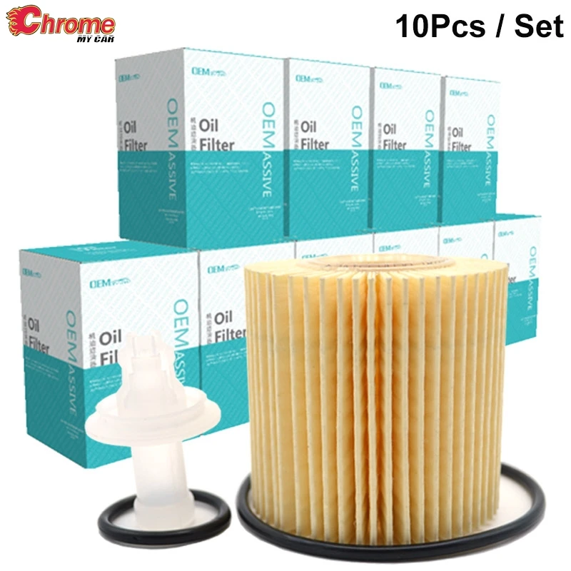 10Pcs Oil Filters For Toyota Sienna Lexus Scion Highlander RAV4 Avalon Tacoma Venza Camry Petrol Engine 04152-YZZA1 0415231090