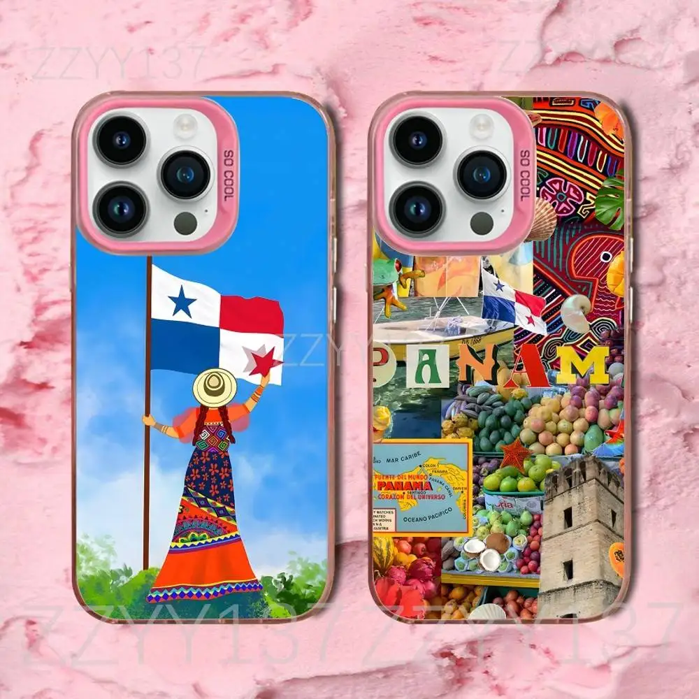 

Tropical Panama Phone Case For iPhone 16,15,14,13,12,11,8,7,Pro,Max,Plus,Mini,XS,SE Candy Matte Shockproof Pink Cover