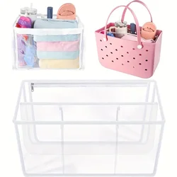 Transparent Beach Bag Organizer Waterproof Insert Divider Space Pouch XL Large Capacity Storage Liner Fashion Bag Accessories