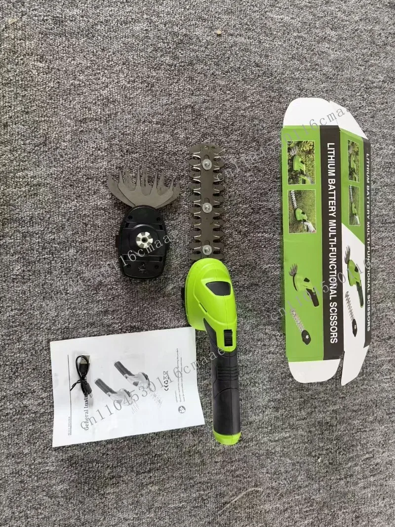 Electric fence shears cordless pruning shears lawn mower lithium battery one-handed hedge trimmer garden tools