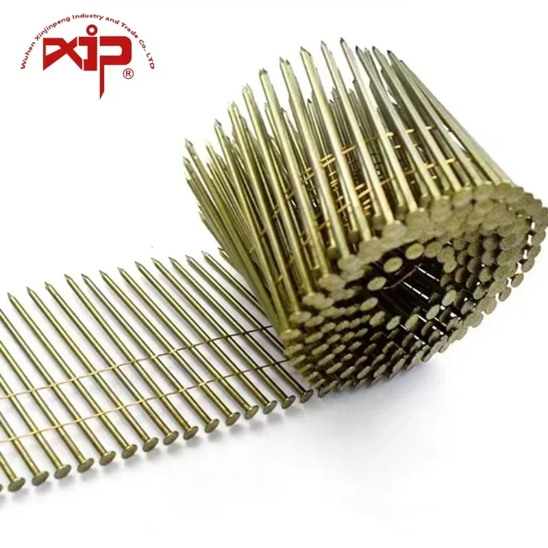 130mm Pallet Coil Nail High Hardness Iron Wire Coil Nails for Pneumatic Nailer Wooden Pallets Coil Roofing Nail