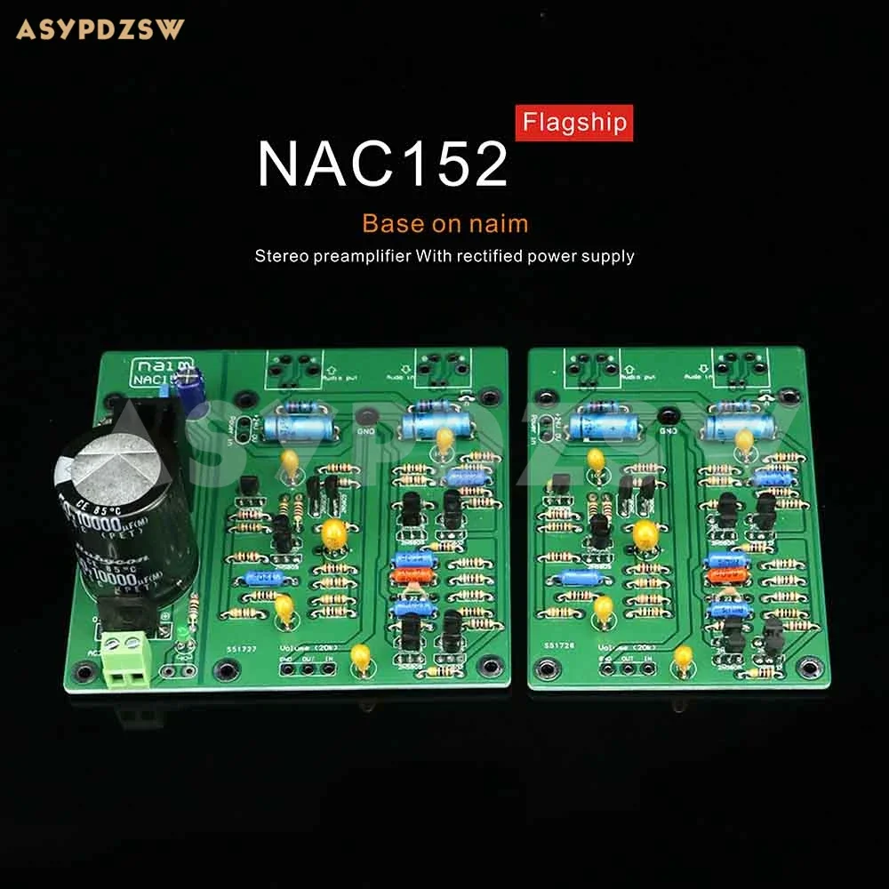 

Flagship NAC152 Stereo preamplifier Finished board With rectified power supply board Base on NAIM