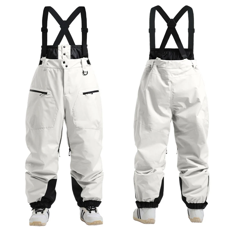 2025 pantalones de esquí femeninos cálidos al aire libre invierno mujeres babero pantalones de nieve montaña impermeable deporte mujer ropa de Snowbord