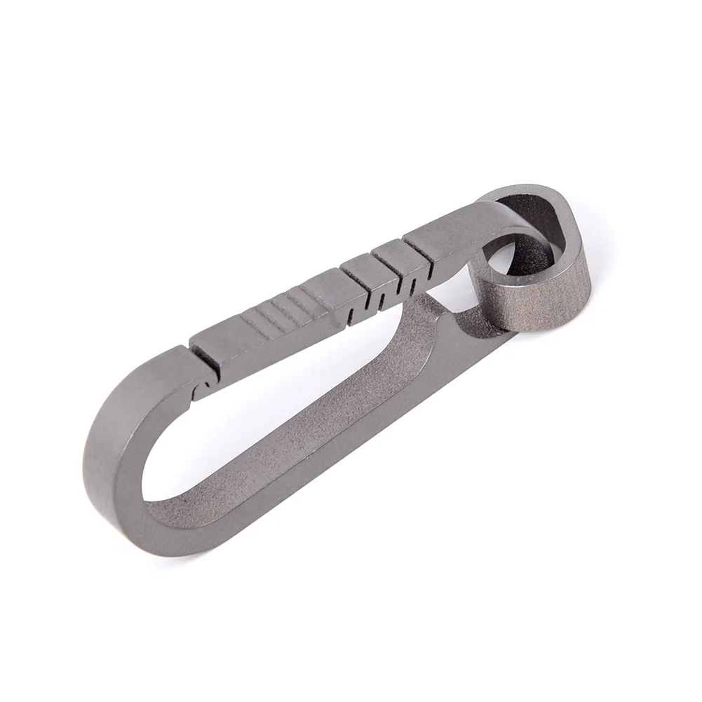 Practical Useful Car Keychain Titanium alloy Carabiner Clip Hanging Holder Men Pendant Waist Accessories Backpack