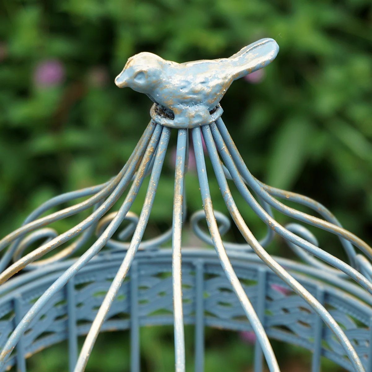 Set 2 Pieces Home and Garden Iron Vintage Bird Cage Decoration