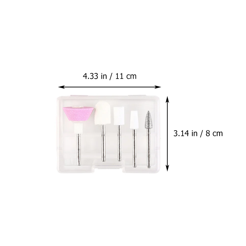 11 Uds. De brocas pequeñas para pulir uñas, bandas de lijado, conos redondos de Abs, herramientas de manicura, materiales Premium, tacto cómodo a mano