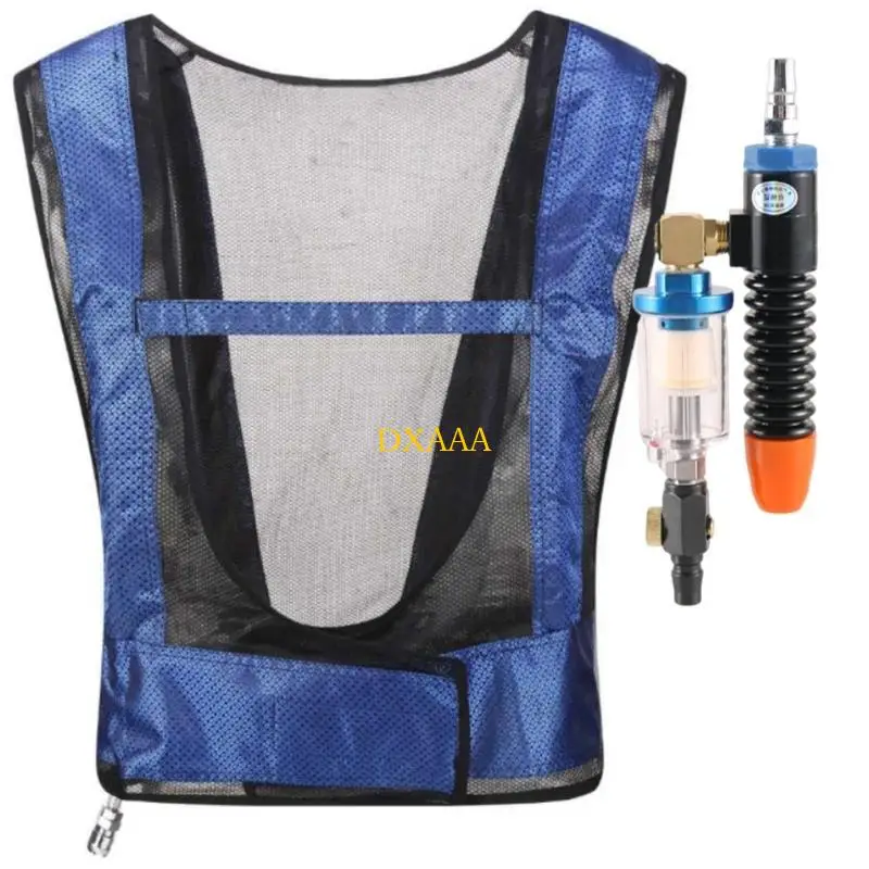 Dxaa ar condicionado colete soldagem aço ar comprimido colete refrigeração ar condicionado colete refrigeração