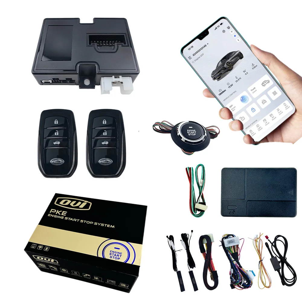 Sistema de Control Remoto para Automóvil OVI-9310 con Arranque Inteligente, Entrada sin Llave, GPS y Botón de Encendido, Compatible con el 95% de los Vehículos