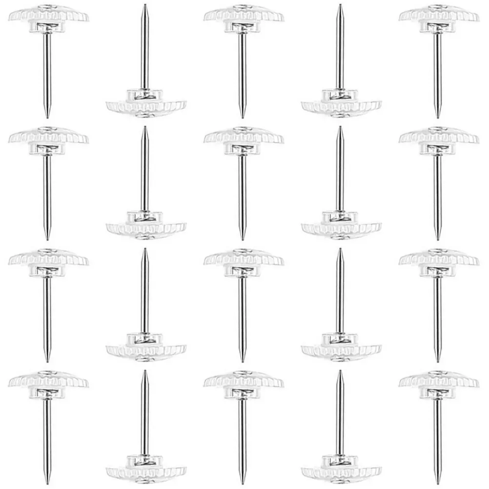 

100Pcs Flat Pushpins Metal Head Plastic Stem Drawing Pins for Photo Wall Map Decoration Bulletin Board Supply Gear Wheel Design