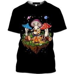 Cartoon Animation Hip Hop Summer Men's T-Shirt 3d Printing Creative Personality Casual Childish Loose Short Sleeve Top Clothing