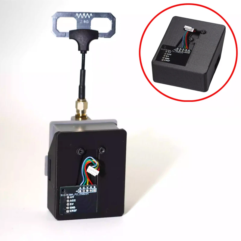 1PCS Video Transmitter Module Compartment Adapter Fixed Mount Extension Bay for Jumper T20 T20S Remote Controller JR Micro Plug
