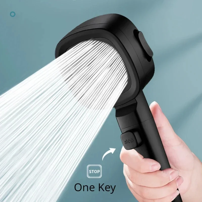 XIAOMI-MIJIA High Pressure Shower Head, Water Saving Shower Heads, ajustável Água Massagem Pulverizador, acessórios do banheiro, 3 Modos