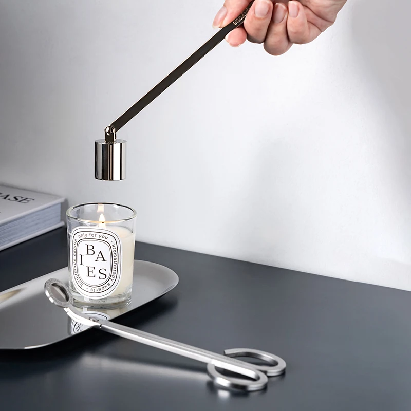 Diptyque Style Candle Extinguisher Snuffer Candlesnuffers with Long Handle Straight Tube for Tea Light Candles Wedding Altar Fir