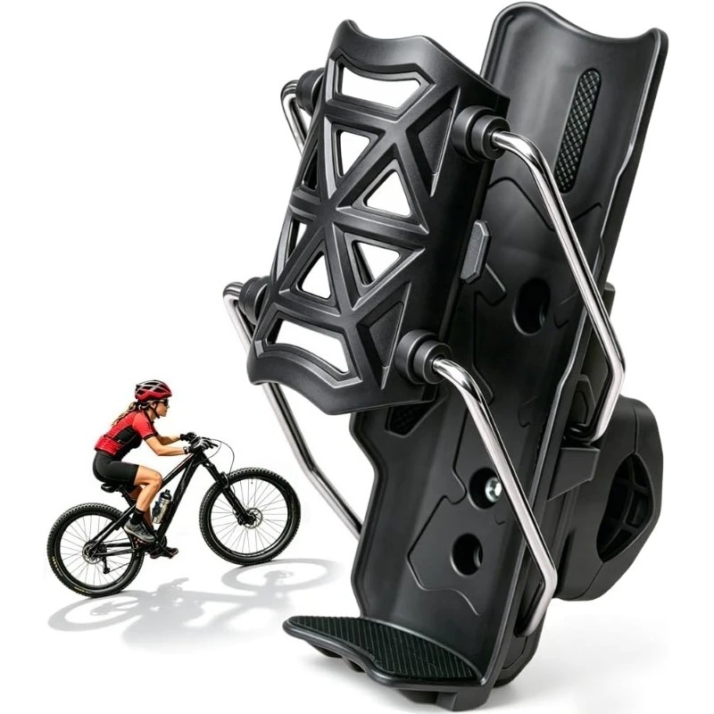Anti-Fall Water Bottle Holder Bottle Cage Motorcycle Handlebar Cup Holder Adjustable 32-77mm for Harley Motorbike Accessories