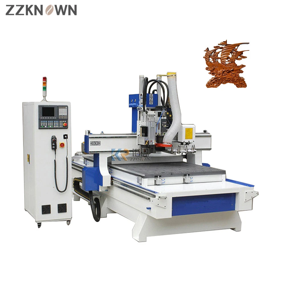 ATC Engraving CNC Milling Machine Automatic 3d Wood Carving CNC Router Automatic Knife for Sale