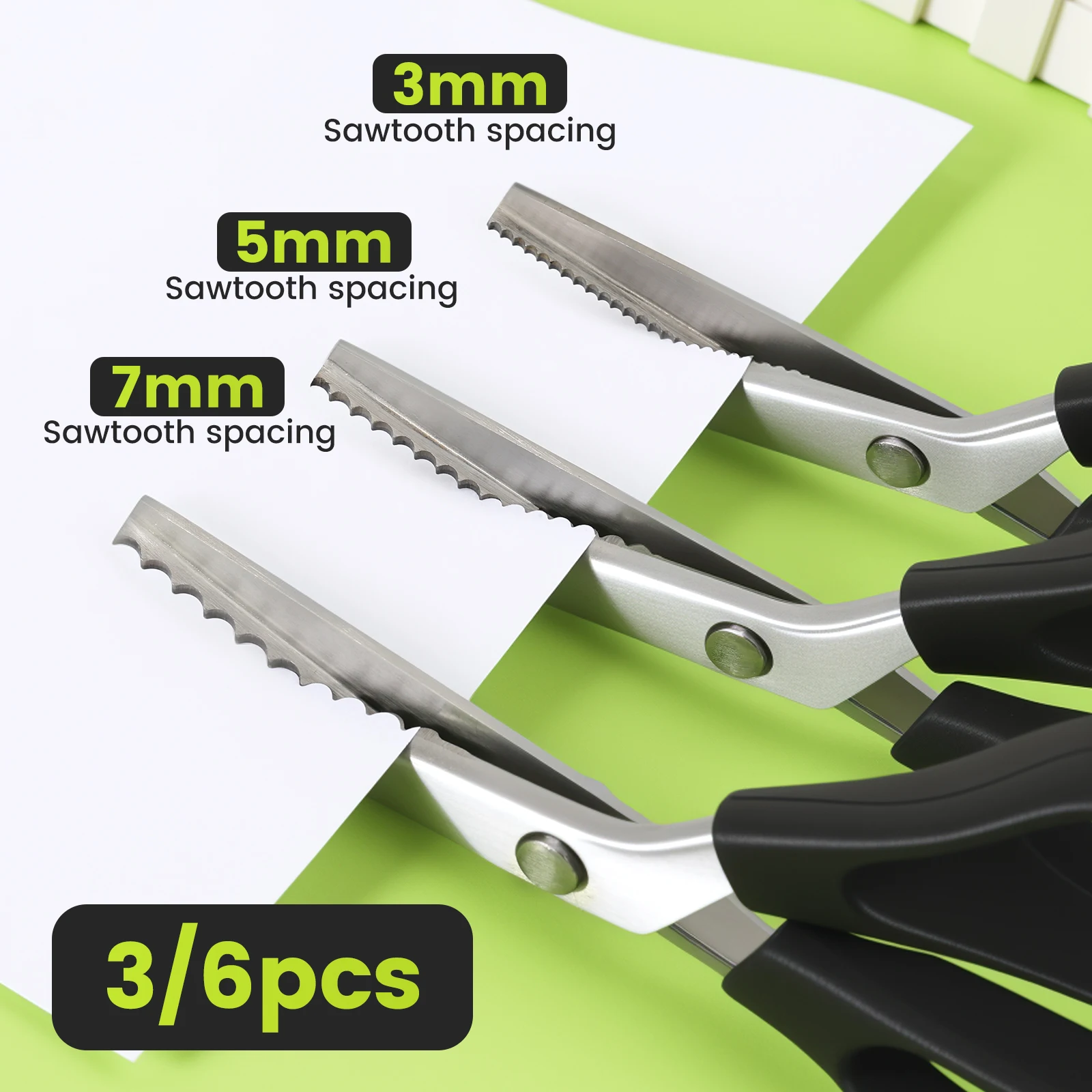 

Stainless Steel Pinking Shears Comfort Grip Handled Professional Crafts Dressmaking Zig Zag Cut Scissors Sewing Scissors Fabric