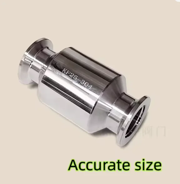 KF16-KF63 الفولاذ المقاوم للصدأ التثبيت السريع المشبك نوع صمام فحص العادم، وصلة صمام التفريغ، وصلة الأنابيب، تركيب المشبك #4