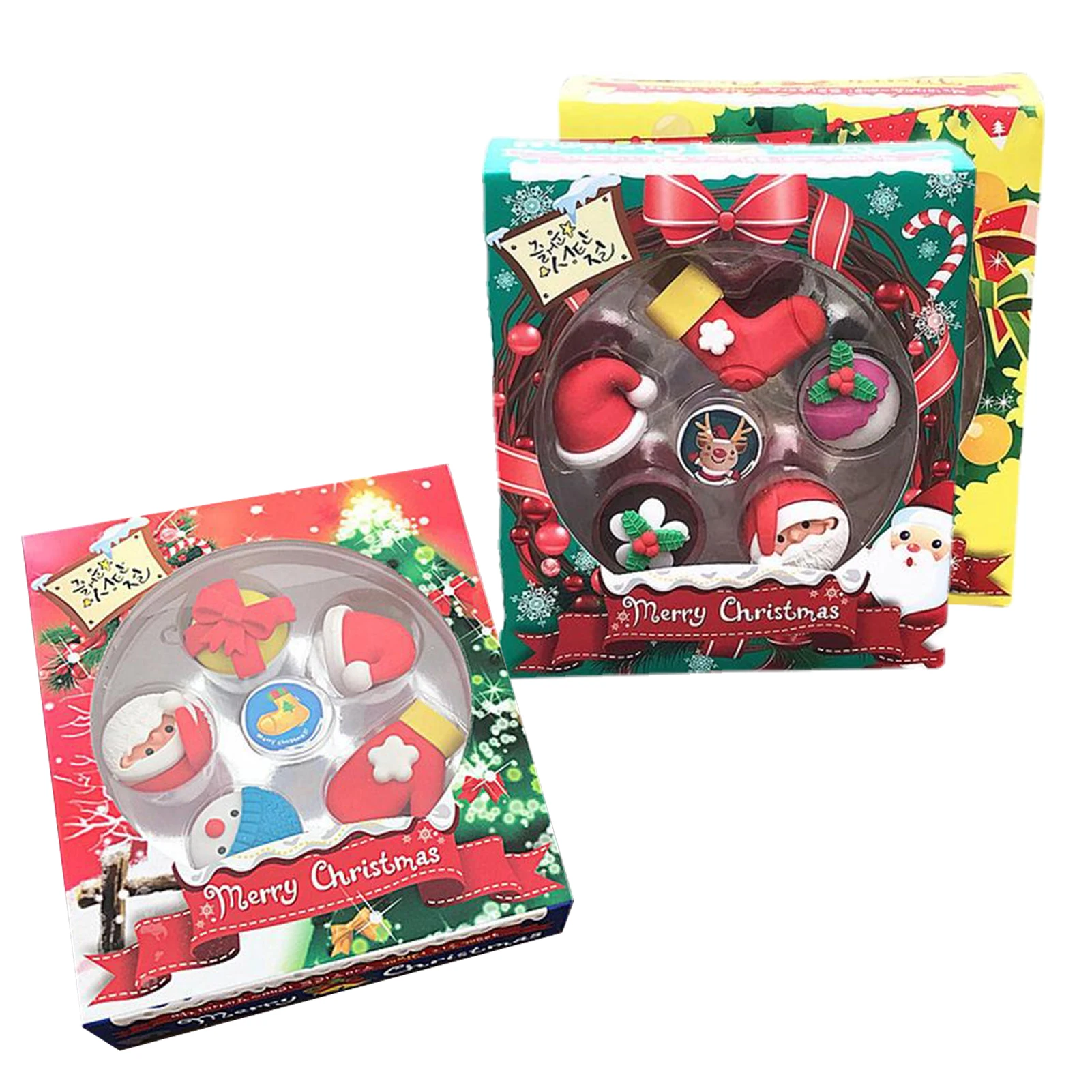 1 компл. Милые рождественские ластики Снеговик Санта Мини резинка ластик аксессуары для коррекции офиса детский подарок