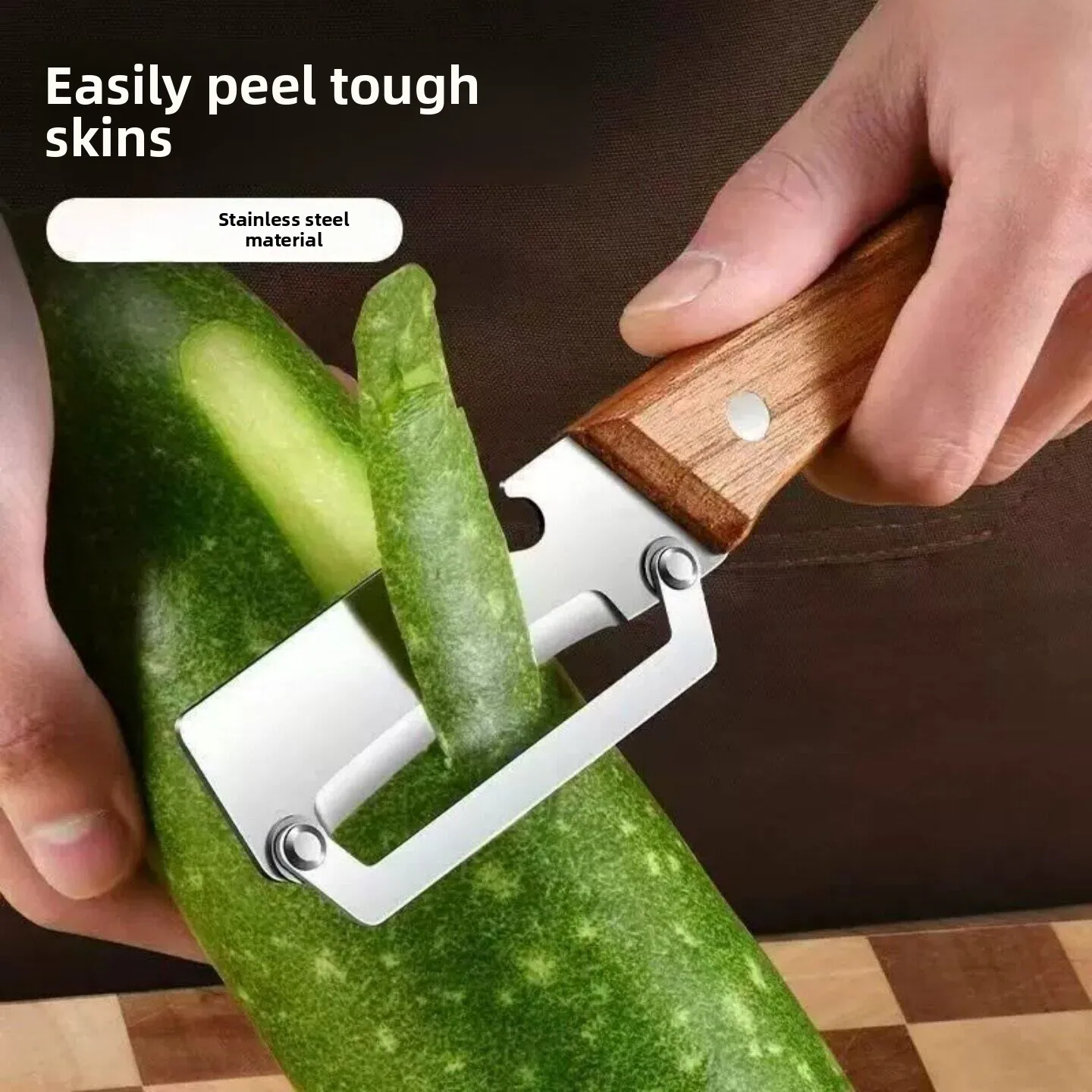 Kitchen Multi-Function Stainless Steel Slicer Dicer Peeler Three-In-One Onion Vegetable Peeler Tool Easy to Clean Durable