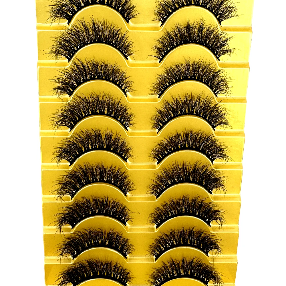 38 Stile 10 Paar Natürliche Lange 3D Nerz Falsche Wimpern Make-up-Set Nerz-Wimpernverlängerung Kurze Wimpern – Detail 4