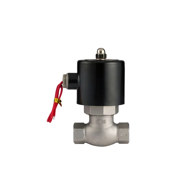 

High Pressure High temperature piston solenoid valve lead wire din connector type electromagnetic valve for gas liquid