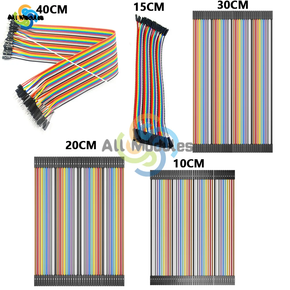 듀폰 라인 10CM 15cm 20CM 30CM 40cm 40Pin 남성-남성 + 남성-여성 + 여성-여성 점퍼 와이어 Arduino 용 듀폰 케이블