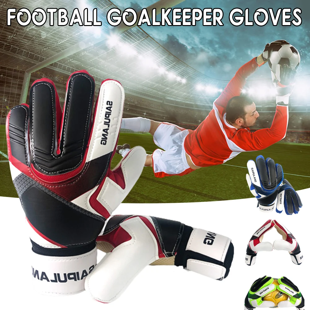 Professional Goalkeeper Gloves Kids Latex Finger Gloves Football Goalkeeper Non-Slip Protective Gear Outdoor Sports Equipment