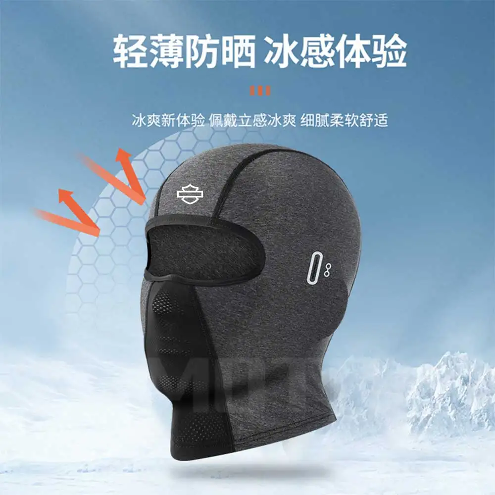 Motorcycle Balaclava Summer Cooling Hats Sun UV Protection Cycling Full Face Mask For harley-davidson