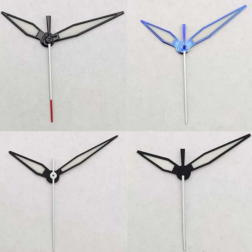 Großhandel Schwarze/Blaue Uhrenzeiger mit Grünem Leuchtmittel Passend für NH35 NH36 Uhrwerk 3-Pin Uhrenzeiger Zubehör – Detail 8