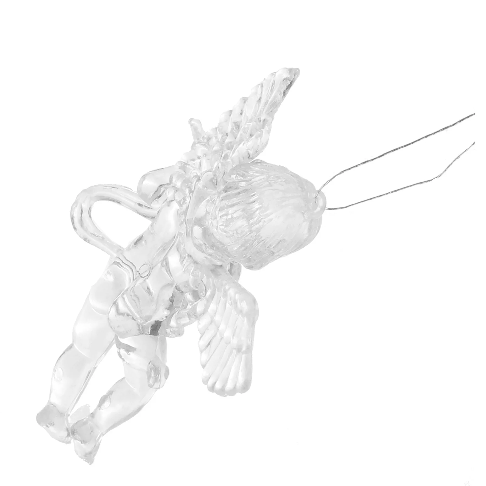 

12Pcs Transparent Angel Ornament Christmas Hanging Decor for Tree Party Event Home Restaurant Xmas Accessories