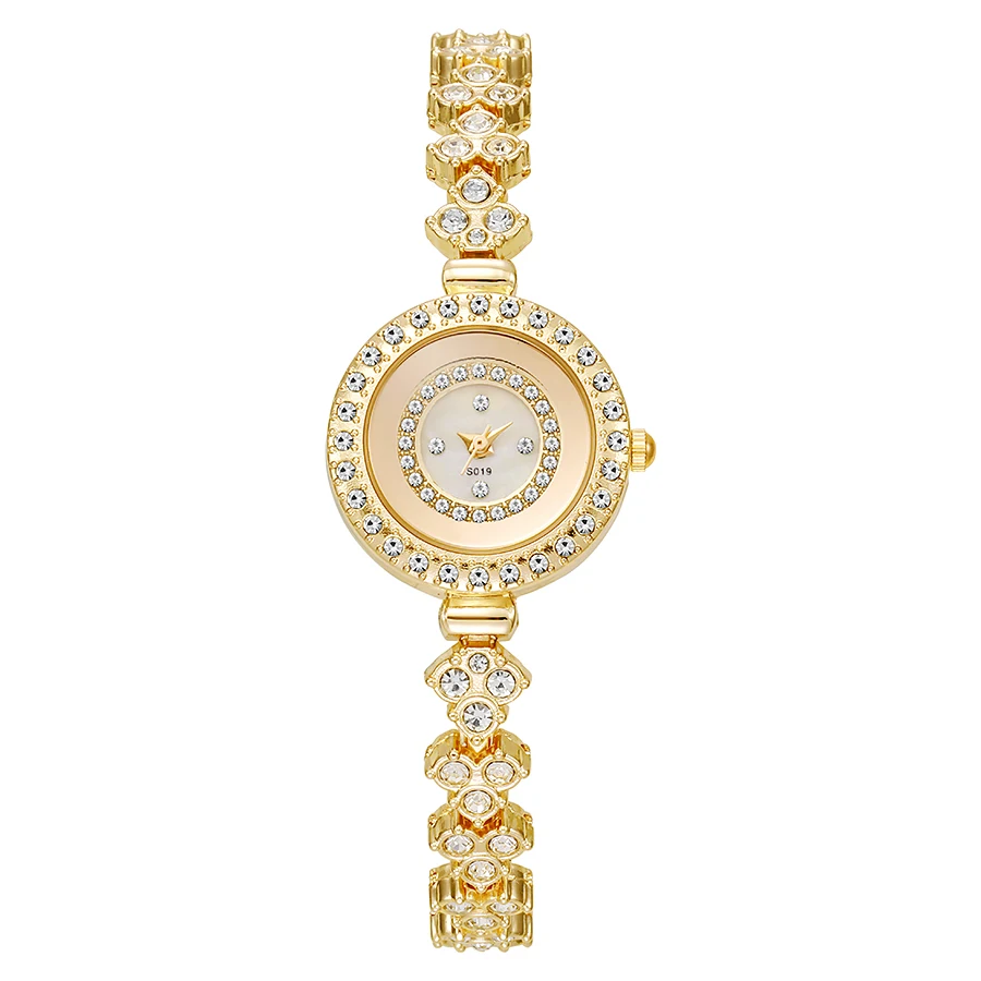 Light luxury new bracelet watch multi-layer rhinestone girls quartz watch fashion accessory gift