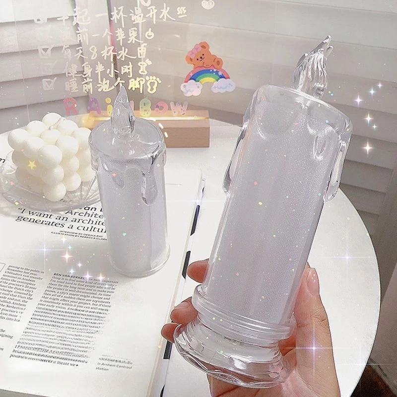 LED Simulated Candle Light Creative Night Light Bedroom Bedside Light Ambient Light Gift Desktop Decoration Ornament