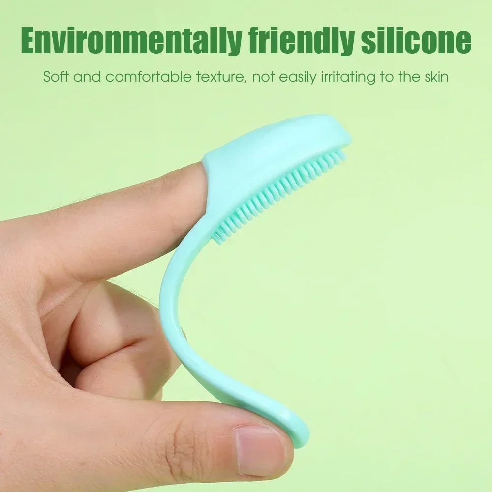 Finger Shape Silicone Face Cleansing Brush Facial Cleanser Pore Cleaner Exfoliator Face Scrub Washing Brush Women Skin Care Tool