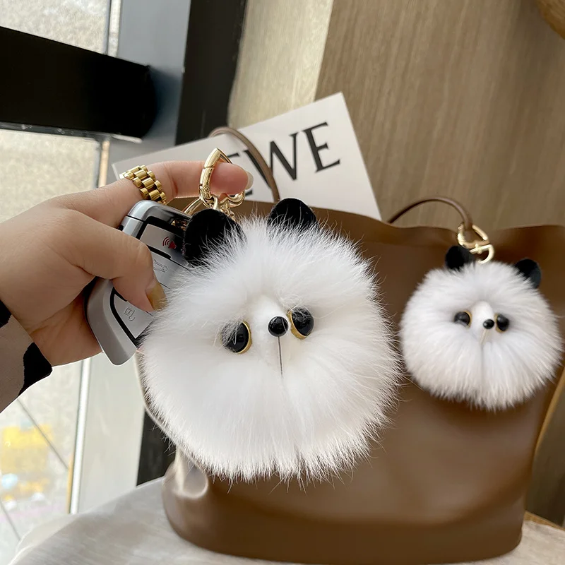 Cute Shy Blush Cat Plush Keychain Stuffed Soft Blush Cat Plush Doll Lns Fluffy Animal Plush Key Chain Friends Birthday Gifts