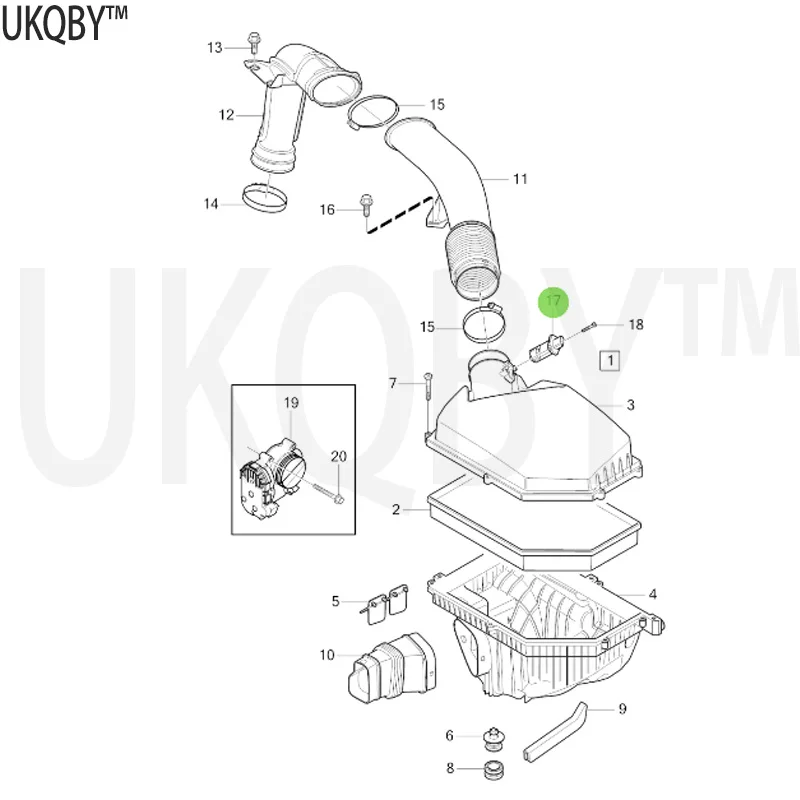 XC 60（-17）2015-2015Flexible hose clamp, flange, screw, volumetric meter, six point screw socket 30757655 30757655