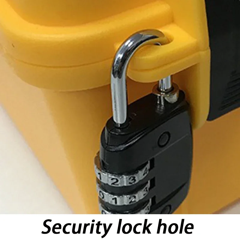 PP Tools Box Organizer Storage Hardware Tools Box Repair Tool Protective Watch Suitcase with Sponge Pre Cut Foam Carry Case