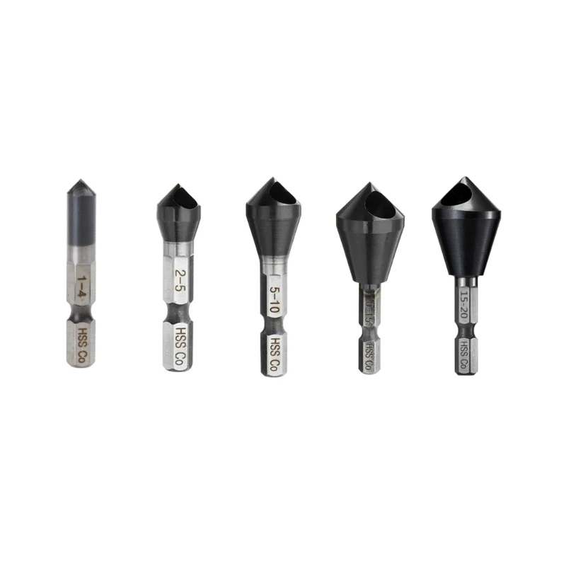 

HRC89 Hardness Hexagonal Shank Chamfering Tool TiAlN Countersink Drill Bit With Internal Hole Chamfer Dropship