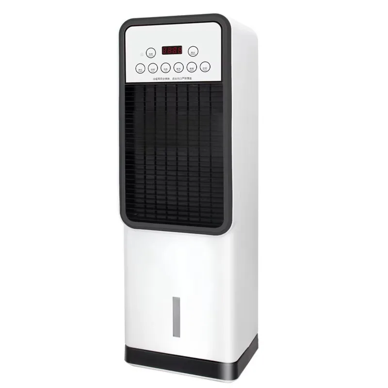 Water-cooled Vertical Bladeless Air Conditioning Fan Remote Control Cooling Heating Dual-Purpose