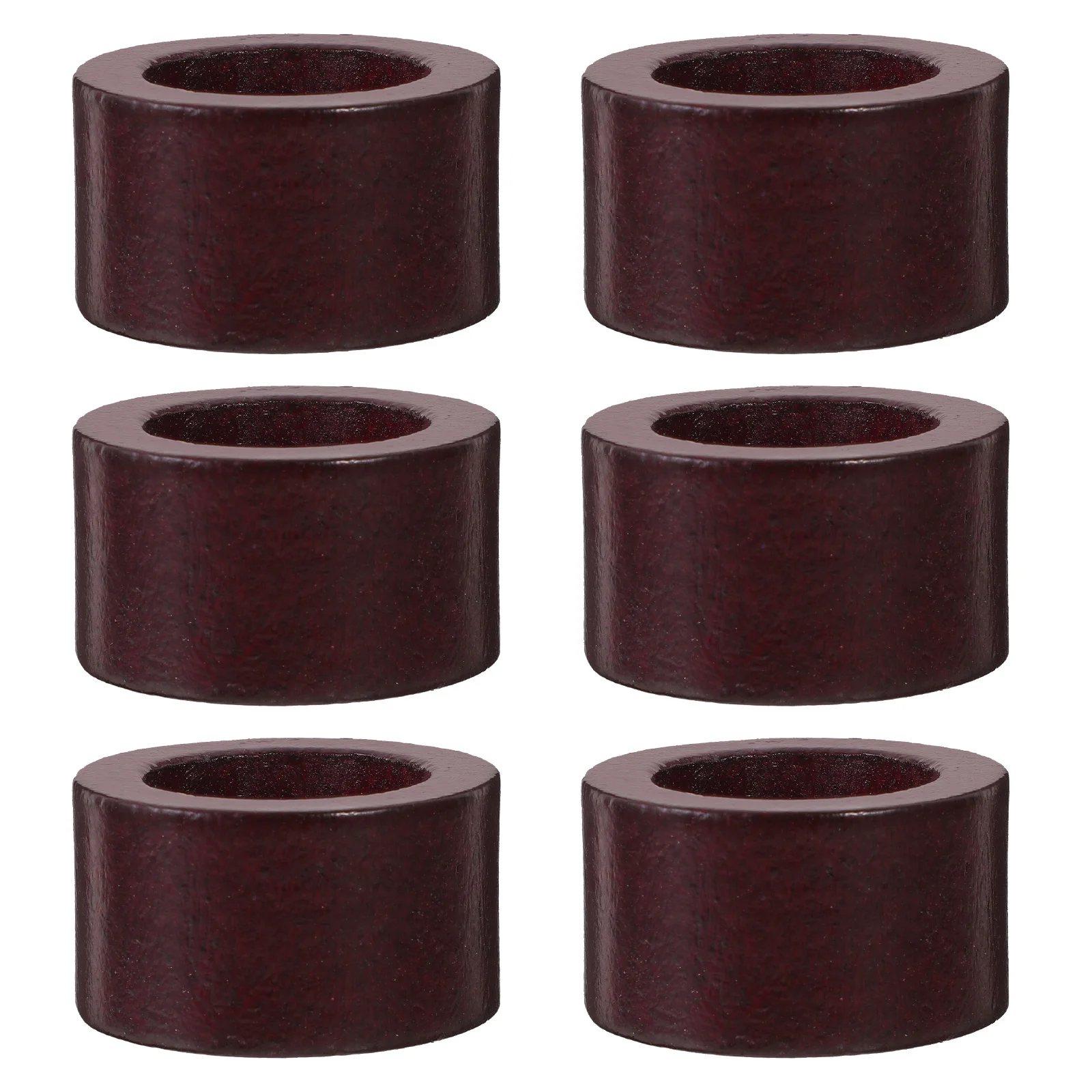 

6Pcs Decorative Wood Napkin Rings Lightweight Easy to Use for Handicrafts and Home Decor Country Wood Napkin Ring