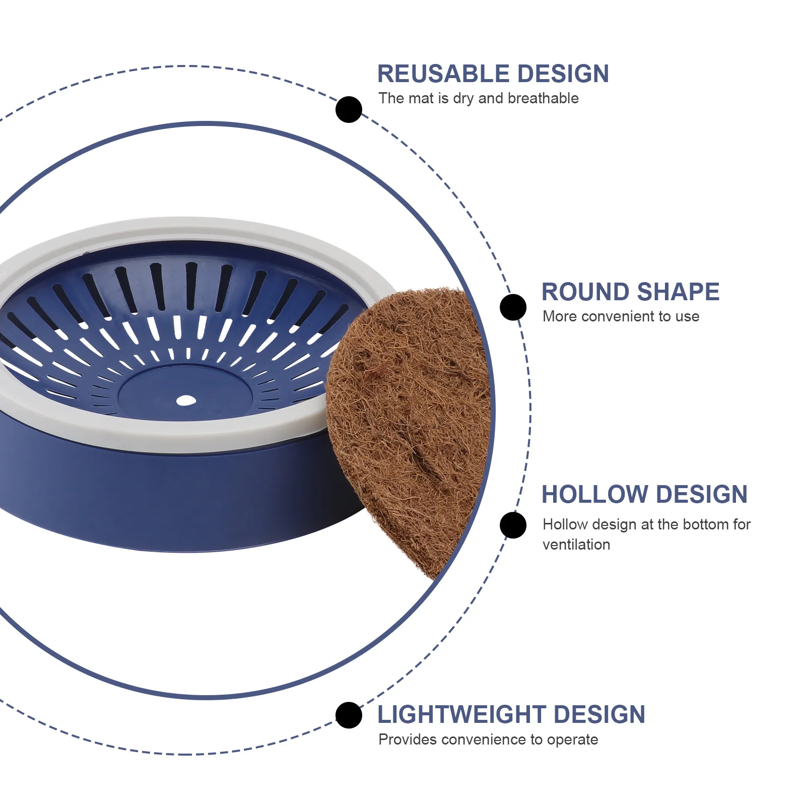 

Pigeon Nest Plastic Basins Coconut Bird Doves Quail Breeding Nests Coir Pads Reusable Dry Breathable Dove Nest Mats Egg
