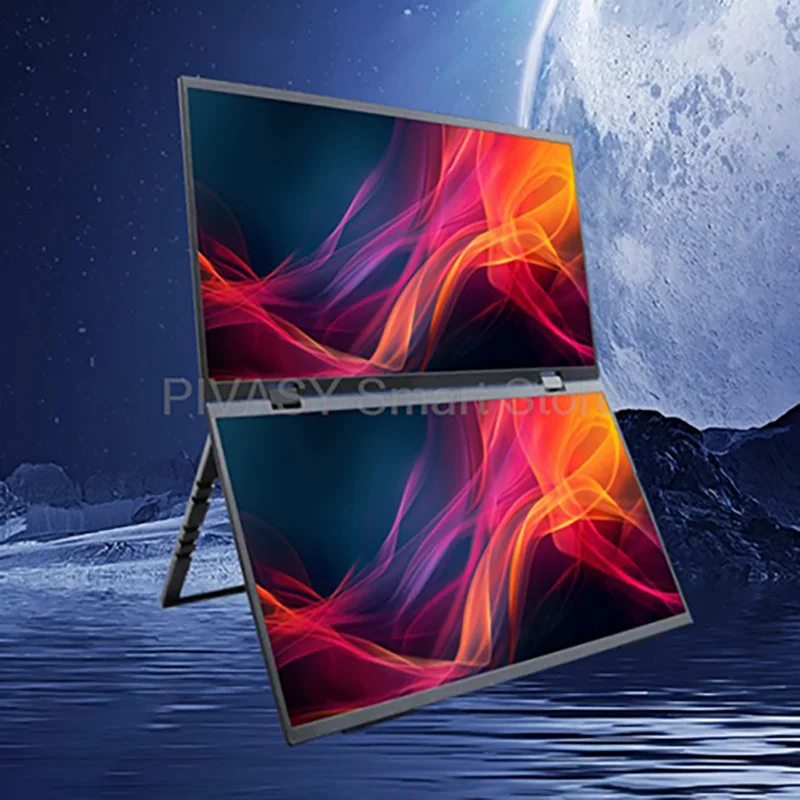 

15.6 Inch Portable Dual-Screen Monitor Display Connectivity IPS 1080P 60Hz Low Latency Multi-Mode For Laptop PC Stock Trading