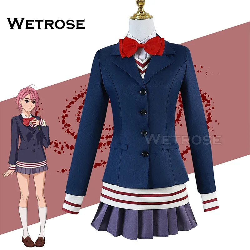 【Wetrose】In Stock Aira Shiratori Cosplay Costume Dandadan Dan Da Dan Full Set Wig Halloween Xmas