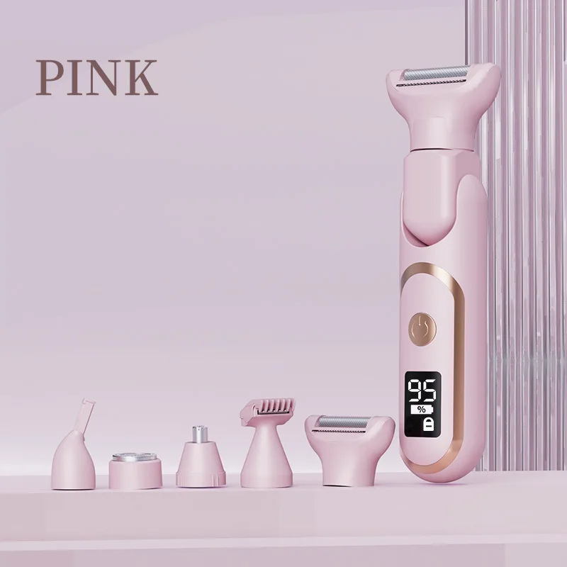 New 5 in 1 Electric Razor for Women Hair Removal for Body Nose Hair Trimmer Beauty Device