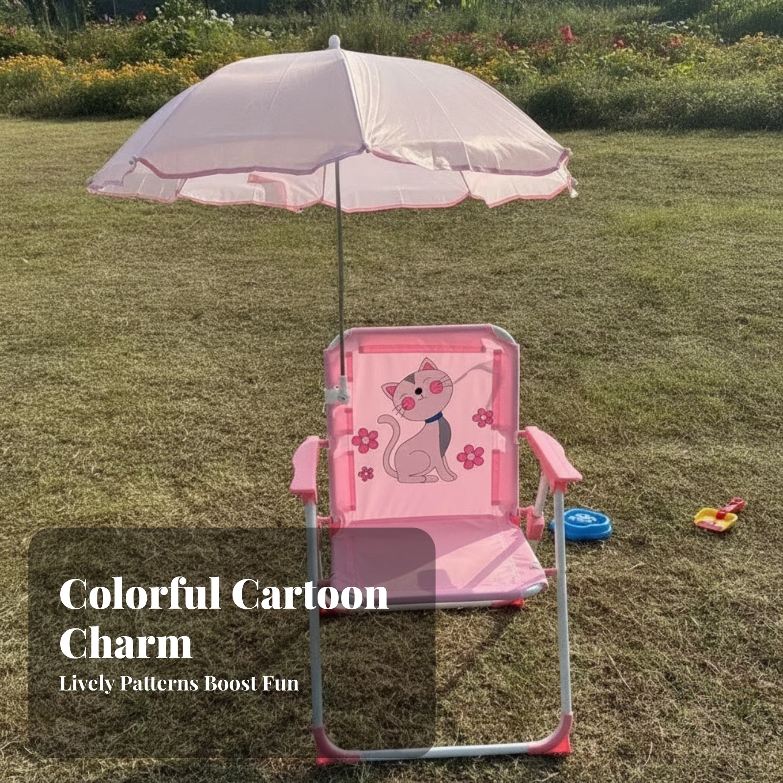Kids Outdoor Umbrella Chair - Portable Kids Camp Chair Recreation Gear