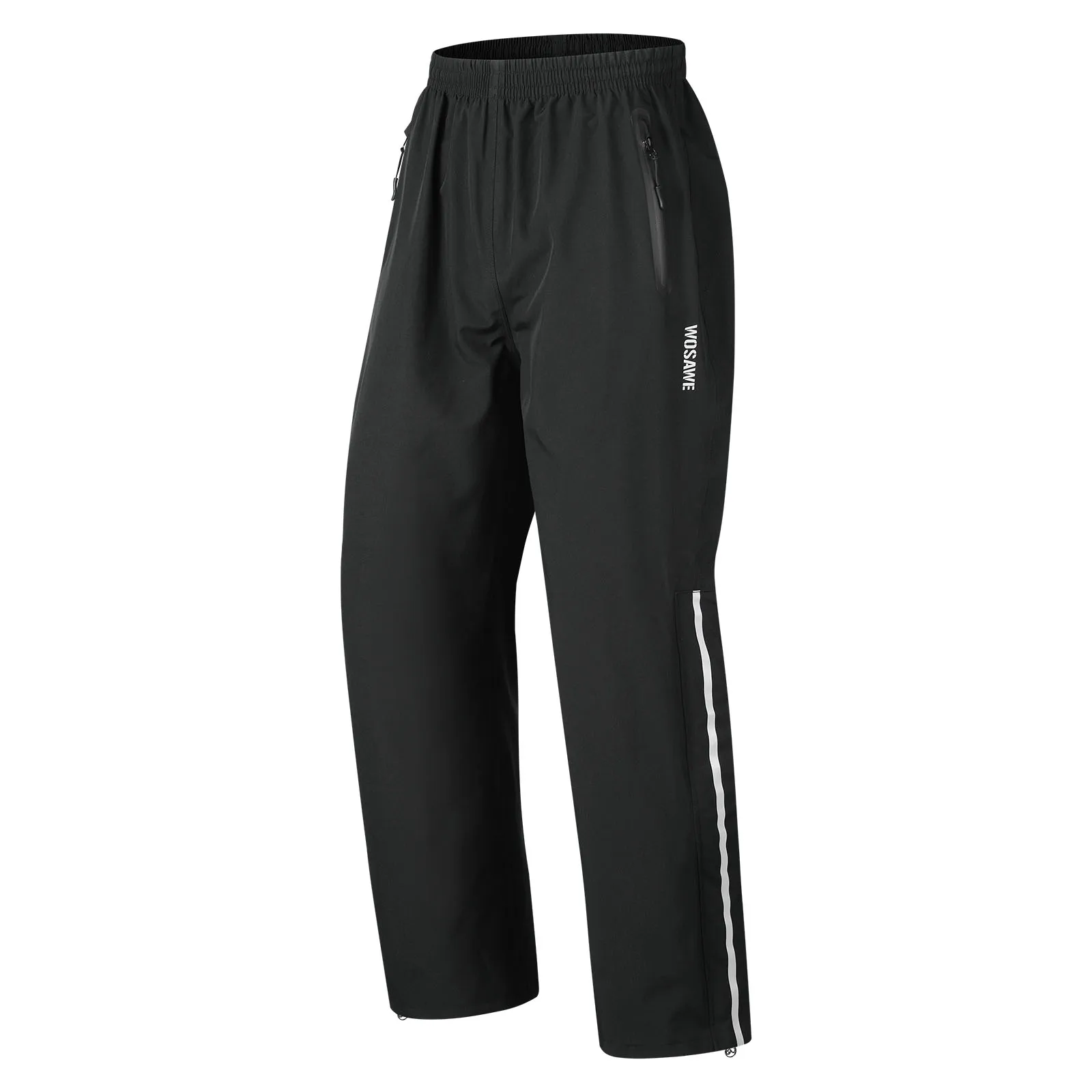 AliExpress WOSAWE Motorcycle Rain Pants Outdoor Rainproof Pants Waterproof Rain Trousers for Fishing Cycling Hiking Reflective Leg openings