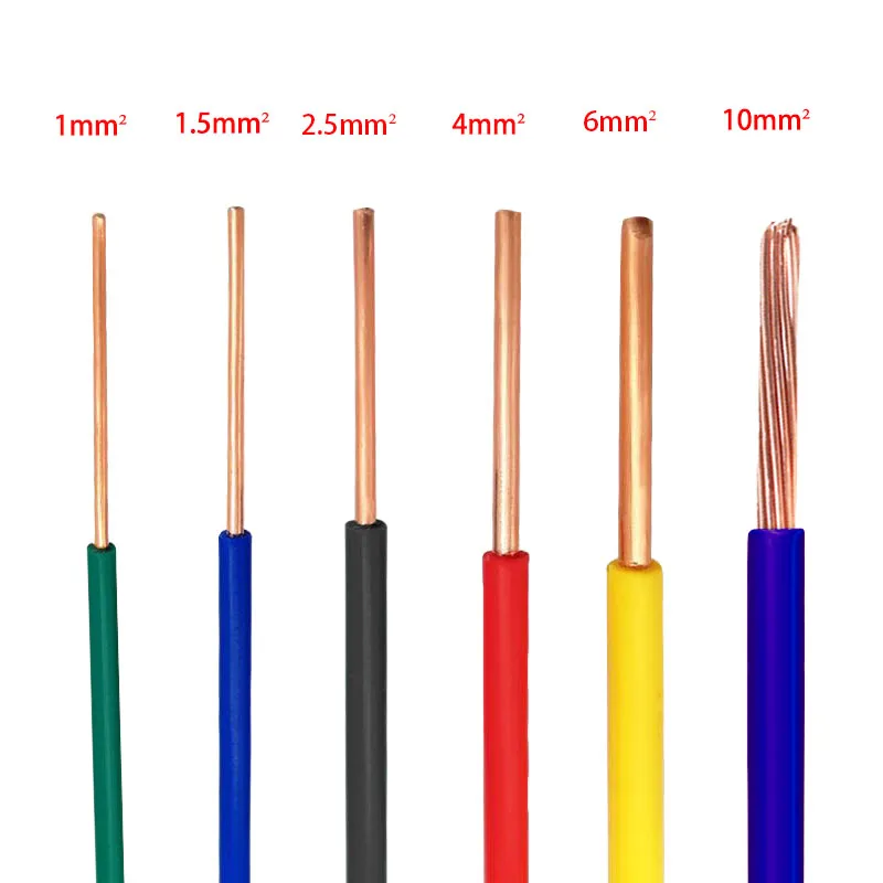 Kabel elektryczny BV 17 15 13 11 9 7Awg 1 metr jednordzeniowy twardy drut do majsterkowania drut miedziany z osłoną PVC