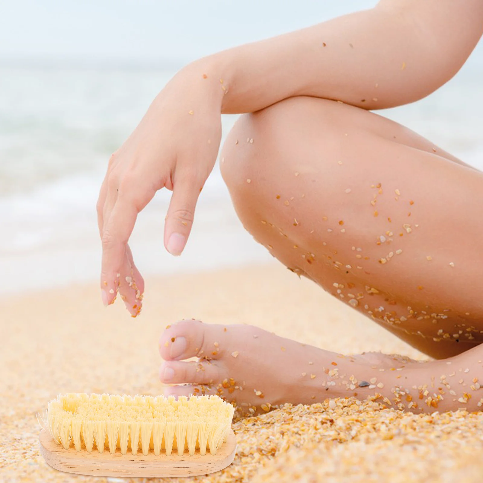 2 قطعة فرشاة الرمل الشاطئ الرمال تنظيف فرشاة المزدوج رئيس مقبض طويل لزوايا الكرة الطائرة الشاطئ الغسيل أداة تنظيف فرك